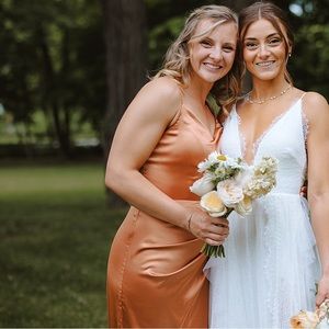 Copper Revelry Bridesmaid Dress